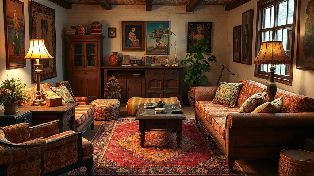 Vintage meubels en etnische accenten: sfeer en karakter in huis